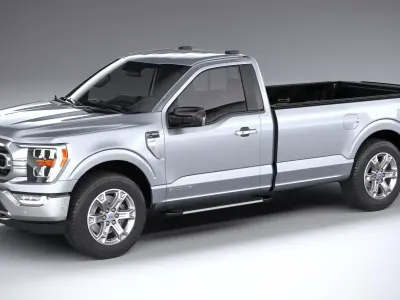 F-150 XLT Regular Cab 2022 3D model