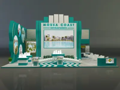  Booth Exhibition Stand a274 3D model