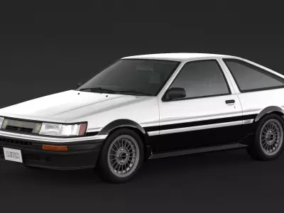 Toyota Corolla AE86 Levin 3D model