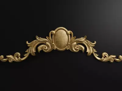 Carved decor 3D model 20