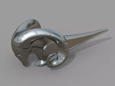 Dodge RAM nameplate 3D model