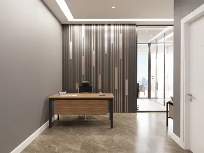 Office Scene 01 3D Model 3D model