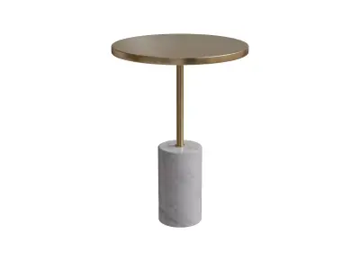 Narro Brass Side Table Low-poly 3D model