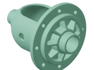 Plastic Automotive Differential Case Toy 3D model
