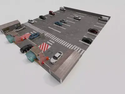 Parking-Parking Lot 3D model
