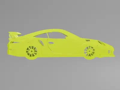 Porsche 911 GT3 RS - Keychain 3D print model