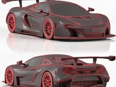 McLaren 650s car 3D model