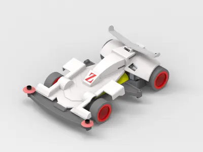 REPLICA OF THE TRIDAGGER TAMIYA CAR 4WD 3D model