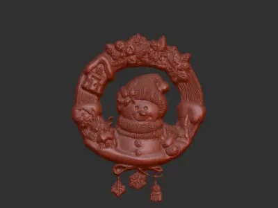 christmas iglooman decor  3D print model