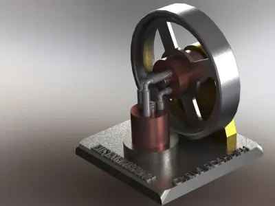 Elbow engine Free 3D model