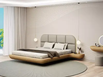 Luxury Seaside Bedroom  3D model