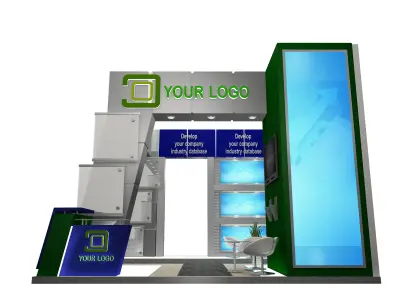 Booth Exhibition Stand a521  3D model