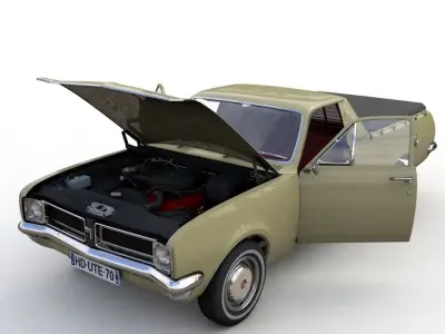 HOLDEN HG UTE KINGSWOOD 1970 3D model