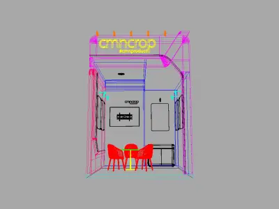booth design 3D model