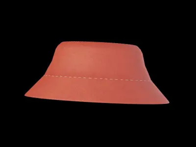 Bucket Hat Free low-poly 3D model