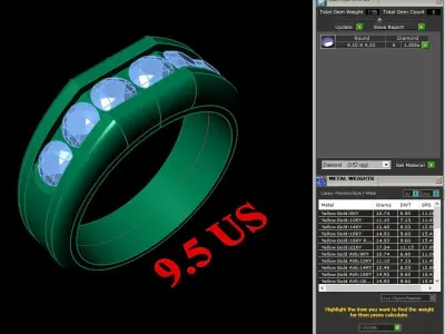 Luxury Men Rings Designs 4MR038 3D print model
