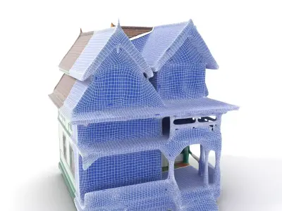 Victorian Green House model pack Low-poly 3D model