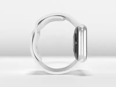  Apple Watch Series 4 Silver Aluminum Case 3D model