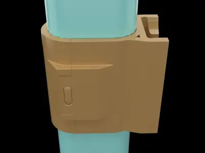 Handrail Clamp 3D print model