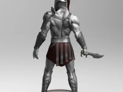 Spartan warrior 3D print model
