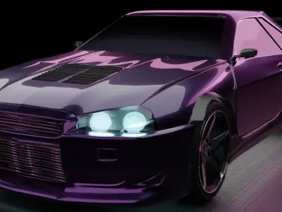 skyline R34 3D model