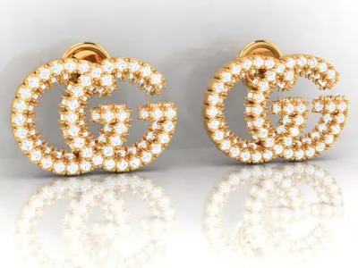 Iconic GG Luxe Studs TOPS 3D print model