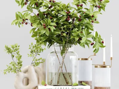 Decorative Set 171 Low-poly 3D model