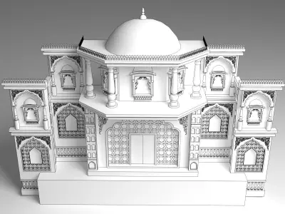 Indian Wedding Stage 3D model