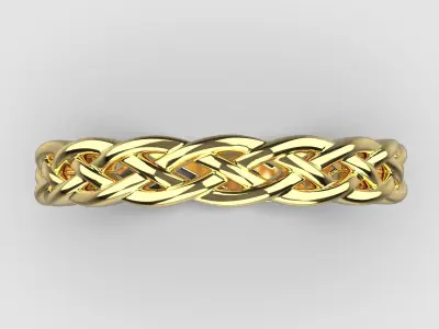 Women ring with binding size 17 mm 3D print model