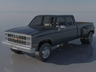 Chevrolet K30 Crew Cab 1975  3D print model