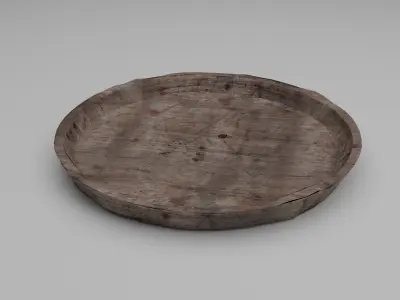 Simple Old Plate Free 3D model