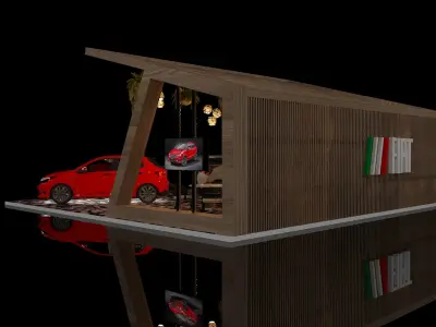 Boorh Car Exposition FIAT 3D model