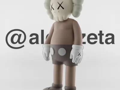 Kaws Jibbitz Charm Companion x BFF for Print 3D print model