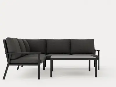 Rana sofa set Low-poly 3D model