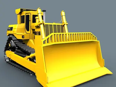 Your Bulldozer - 3d animated bulldozer model 3D model