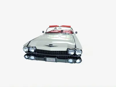 Cadillac 1959 Eldorado White PBR 3D model 3D model