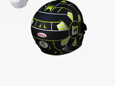 Norris helmet Daytona Low-poly 3D model