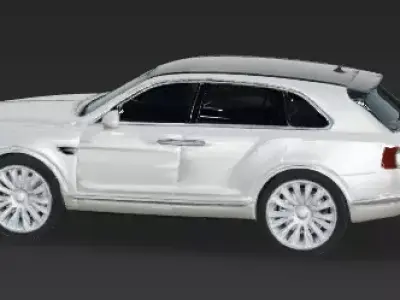 Pristine Pearlescent Luxury SUV 3D Model Low-poly 3D model