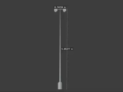 Parking Lot Lights Low-poly 3D model