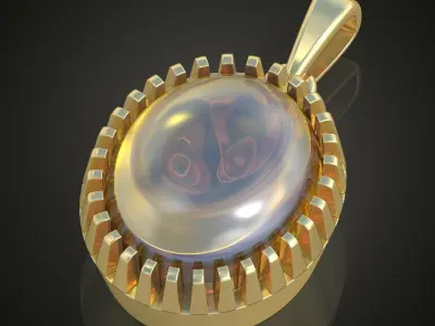 Pendant model 3D 0247 printable model Free 3D print model