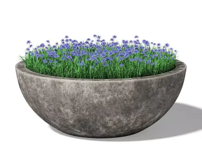 Concrete Planter 3D Model 3D model