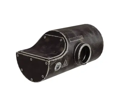 Sci-Fi Oil Filter 3D model