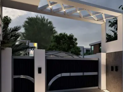 Modern Contemporary House 3D Model - SketchUp  AutoCAD  3D model