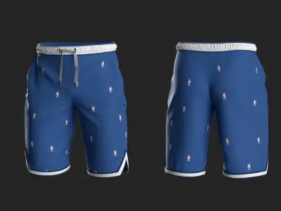 3 Shorts Marvelous Designer project 3D model