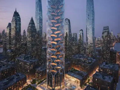 Futuristic  Architectural Tower - Nature inspired design 3D model