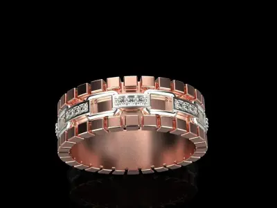 Wedding ring model 312 3D print model