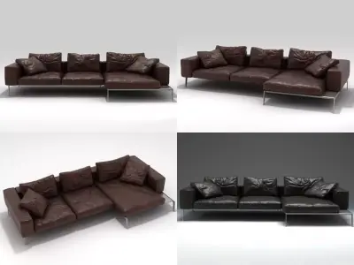 Lifesteel sofa 02 3D model
