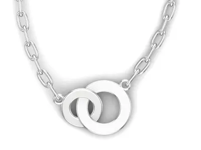 Dual Circle Pendant 3D print model