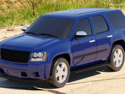 Full-Size SUV Simple Interior Generic 3D model