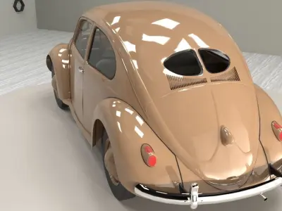 Volkswagen beetle 40s - 50s 3D model